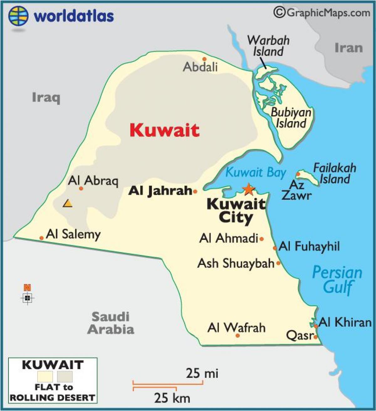 kuwait fuld kort