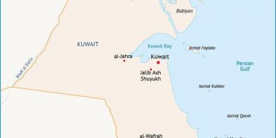Kort over al-zour kuwait