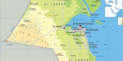 Kort over arifjan kuwait 